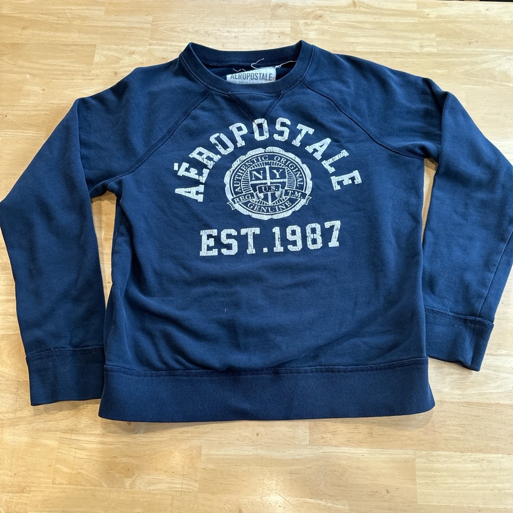 Y2K Aeropostale Navy Sweatshirt Medium
